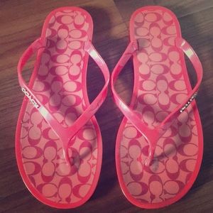 Red Coach Flipflops